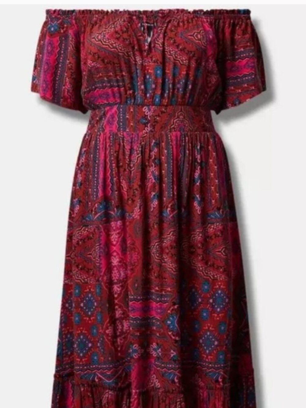 Torrid off the shoulder plus size dress, size 0,new with tag